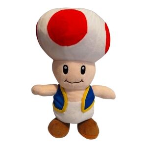 Supper Mario Bros Mushroom Toad Kawaii Video Game Plush‎ Stuffed Toy Nintendo